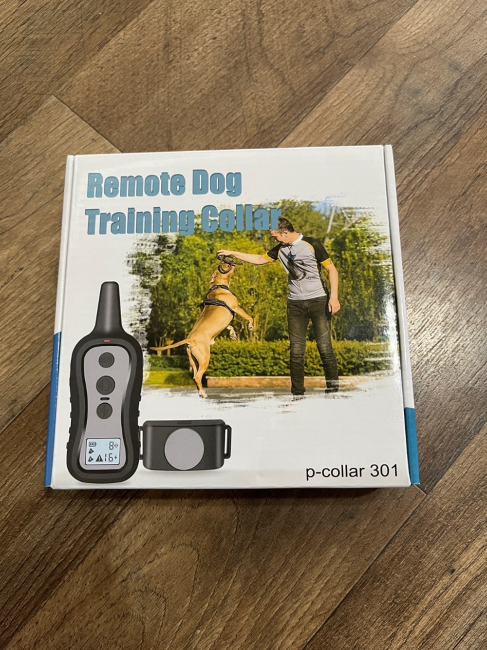 Remote Dog Training Collar p-collar 301 - White & Blue Packaging